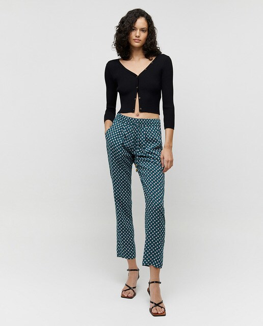 Pantalón de mujer viscosa estampado · Sfera · El Corte Inglés
