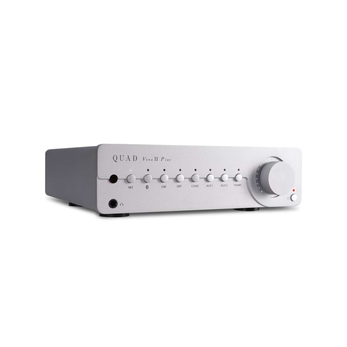 Amplificador Quad VENA II PLAY integrado + reproductor en red Plata-4