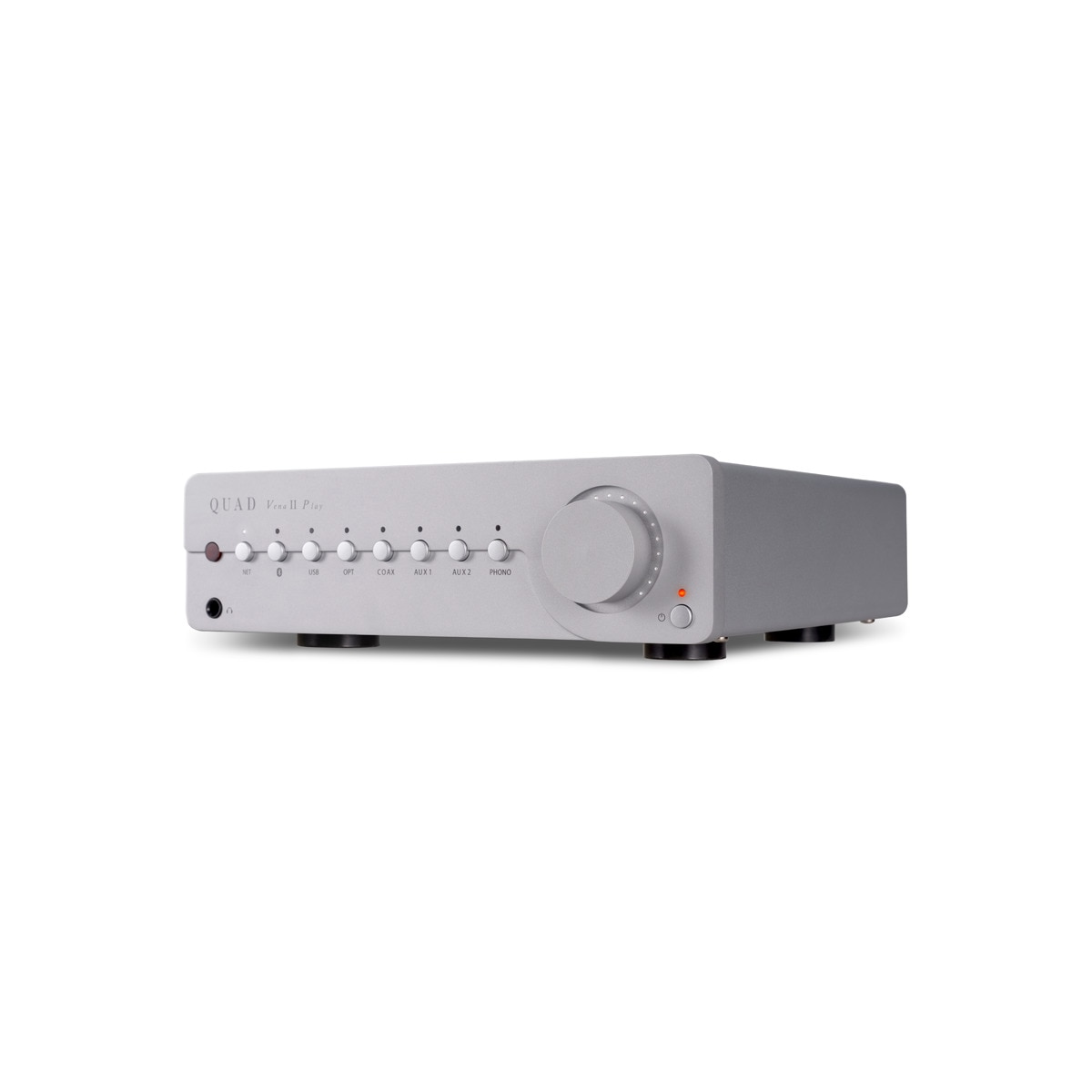 Amplificador Quad VENA II PLAY integrado + reproductor en red Plata-3