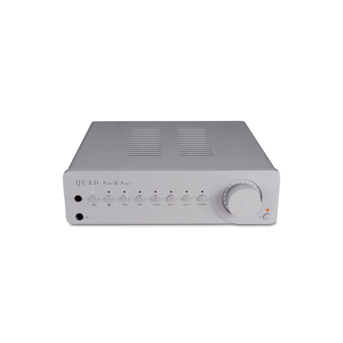 Amplificador Quad VENA II PLAY integrado + reproductor en red Plata-2