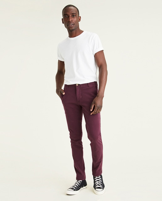 Chino 360 Alpha de hombre skinny granate · Dockers · El Corte Inglés