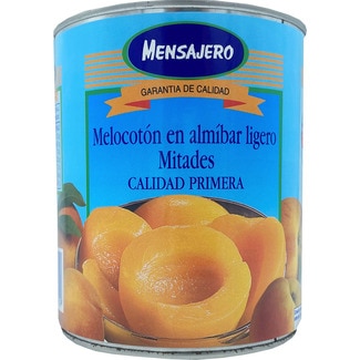 melocotón en almíbar ligero primera 6-10 piezas lata 480 g neto escurrido - Mensajero