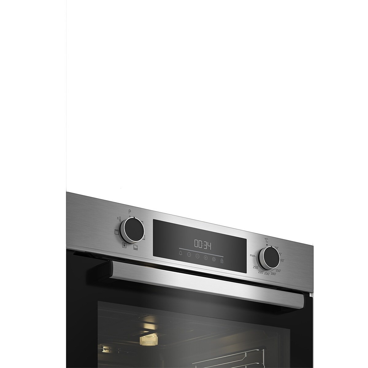 Conjunto de horno + placa de inducción Beko - BBSE12340XD. . Inox-8