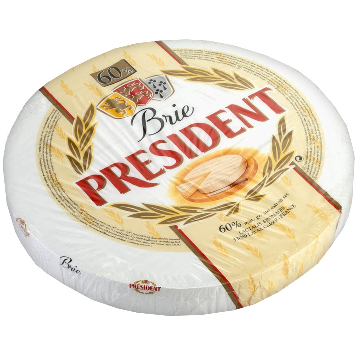 queso francés brie de vaca elaborado con leche pasteurizada peso aproximado pieza 2,9 kg