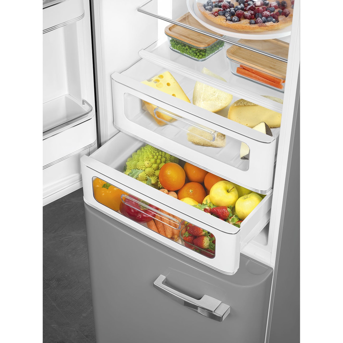 Frigorífico Combi Smeg No Frost - FAB32LSV5 Silver-7