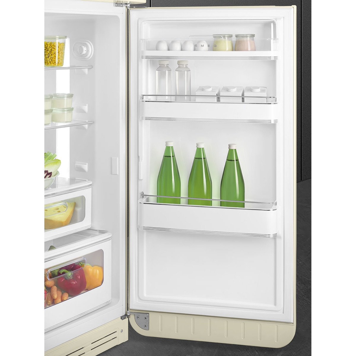 Frigorífico 2 puertas Smeg apertura derecha - FAB30RCR5 Crema-7