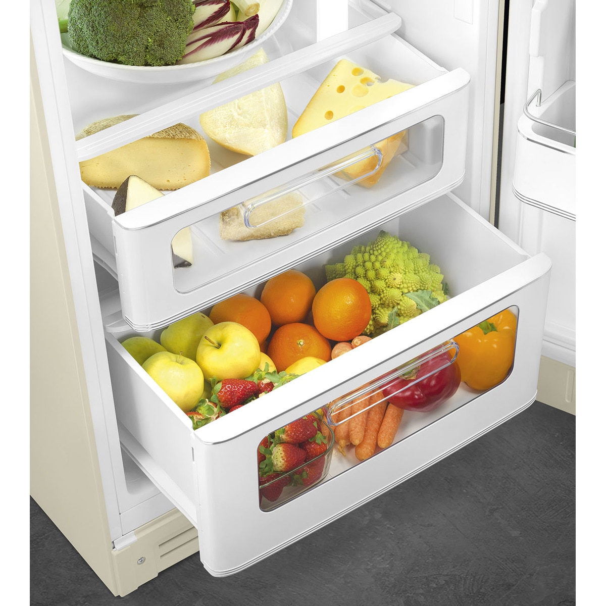Frigorífico 2 puertas Smeg apertura derecha - FAB30RCR5 Crema-6