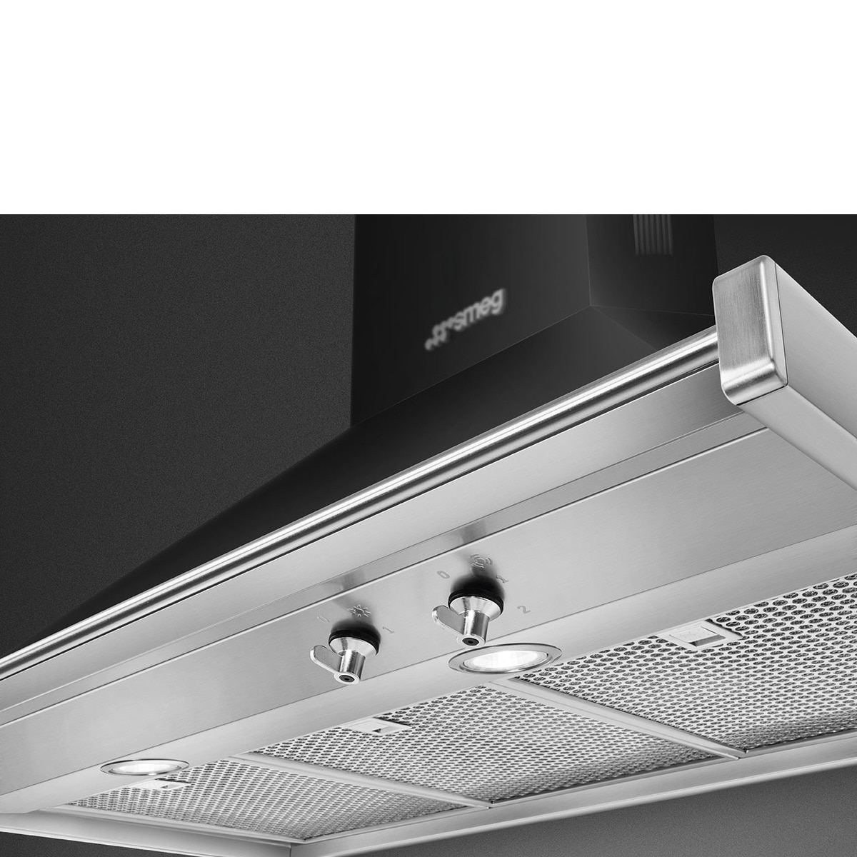 Campana decorativa Smeg 4 velocidades - KD90HNE Negro-4