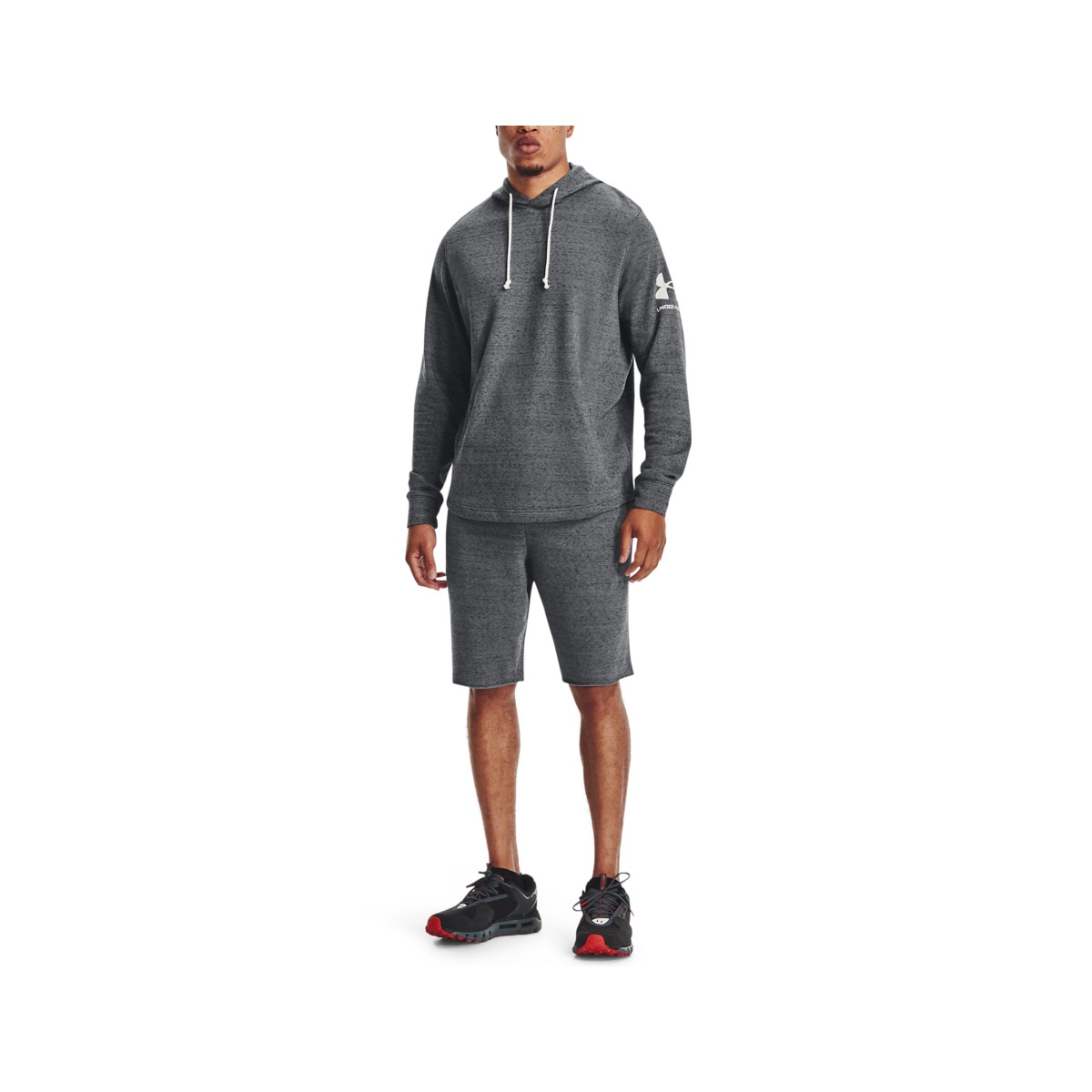Short de hombre Rival Terry Under Armour Gris / Blanco-3