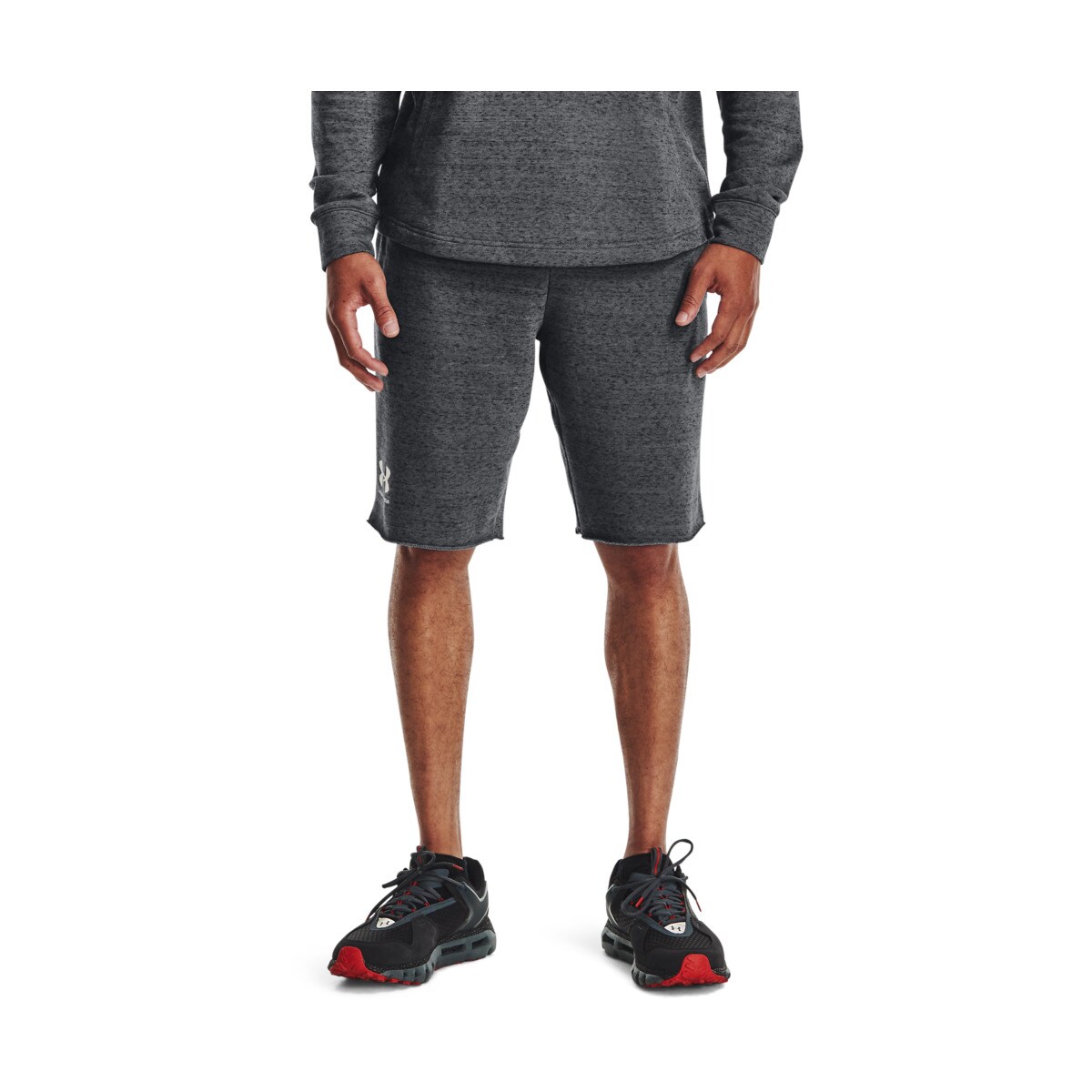 Short de hombre Rival Terry Under Armour Gris / Blanco-1