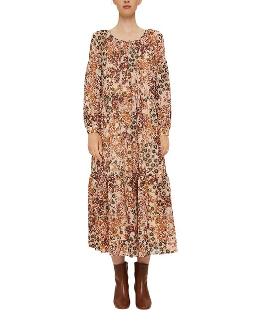 Vestido largo gasa estampado floral · Esprit Collection · El Corte Inglés