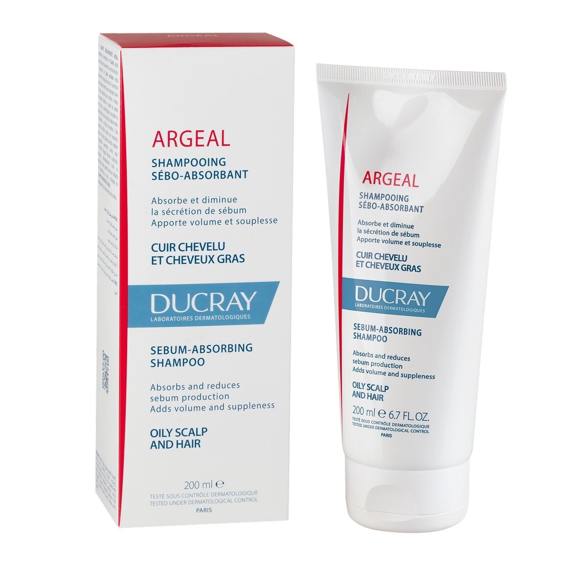 Champô sebo-absorvente 200ml Ducray 3