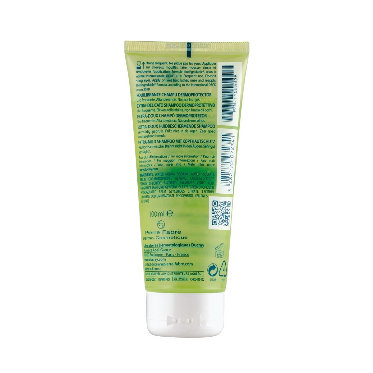Extra-Doux Champô Dermaprotector 100 ML Ducray 2