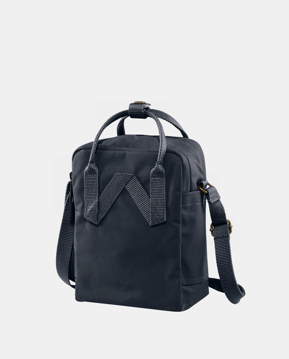 Mala a Tiracolo Mini Unissexo Sling de Vinil com Fecho de Correr - Azul Marinho Azul-marinho-2