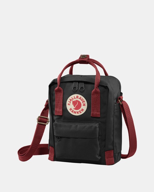 Bandolera de mujer Fjällräven Kånken Sling de vinilo en negro con asas  burdeos · Fjällräven · El Corte Inglés