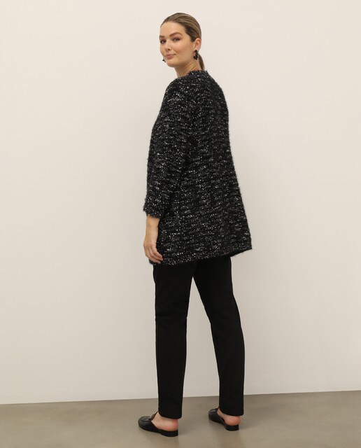 Chaqueta larga de mujer talla grande textura bolsillos · Couchel · El Corte  Inglés