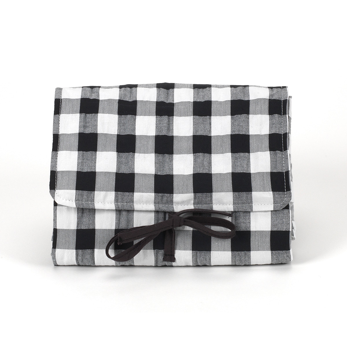 Cambiador cuadro vichy Negro / Blanco Negro-2