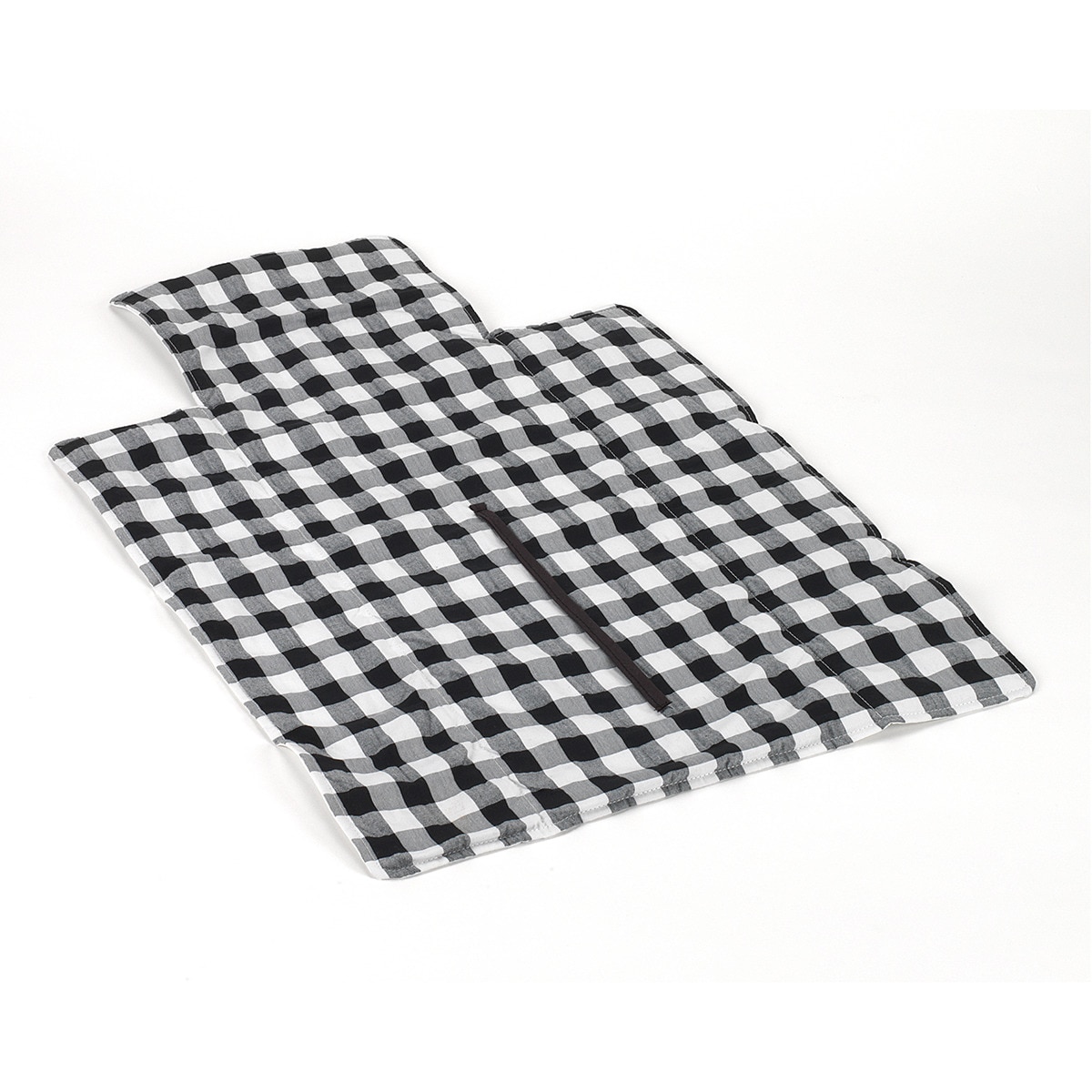 Cambiador cuadro vichy Negro / Blanco Negro-3