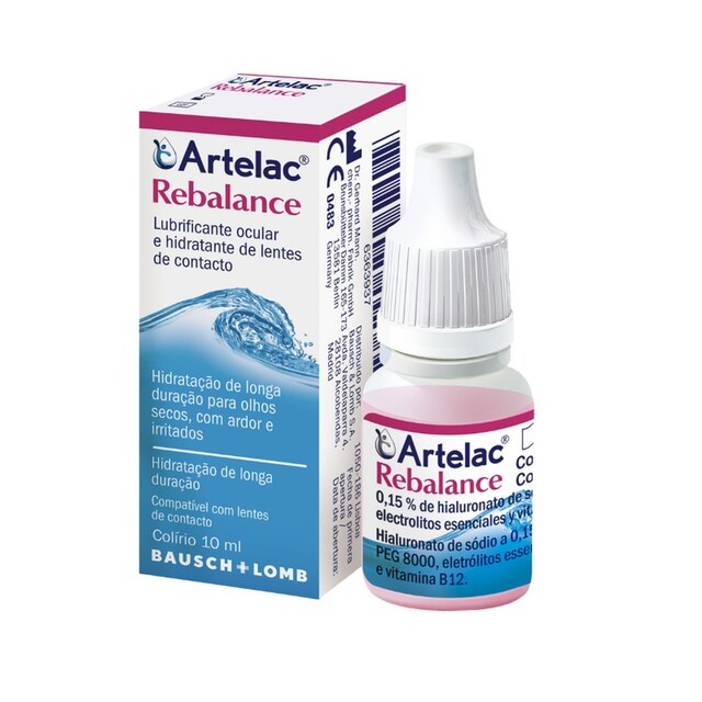 Imagem 0 de Artelac Rebalance Colírio Lentes Contacto 10ml Bausch & Lomb