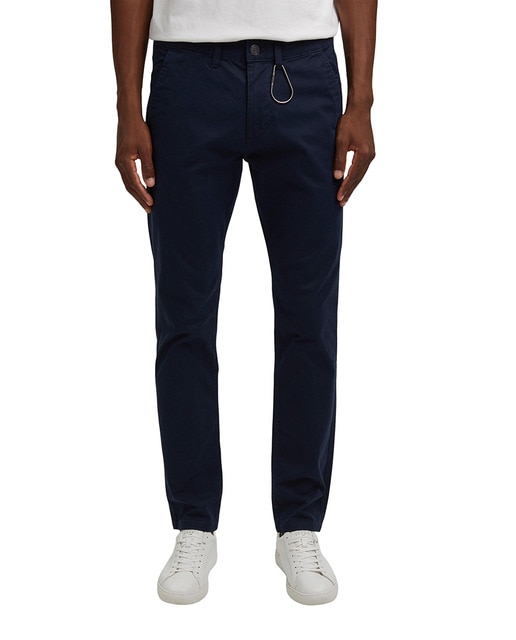 Imagen 0 de Chino de hombre con algodón orgánico slim azul marino