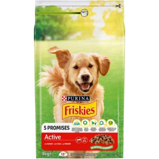 Friskies VitaFit Active Ração para Cão Adulto com Carne de Vaca embalagem 4 kg - Purina