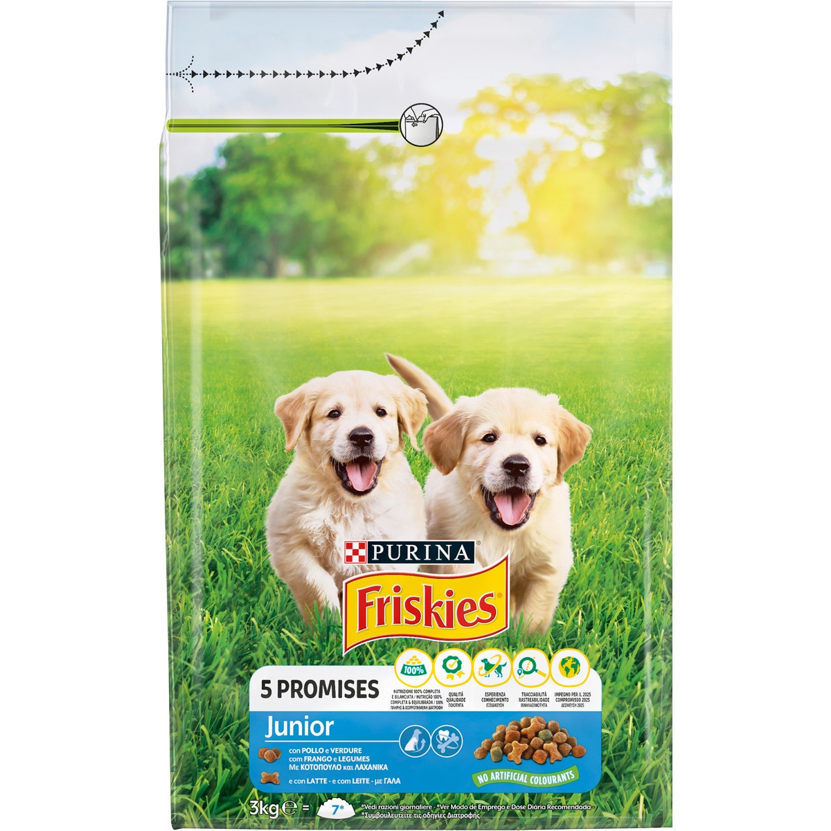 Ração para Cachorro com Frango, Leite e Vegetais embalagem| 3 kg