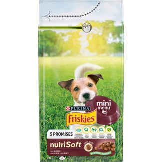 Ração para Cão Adulto Pequeno NutriSoft com Carne de Vaca embalagem 1,4 kg - Purina Friskies