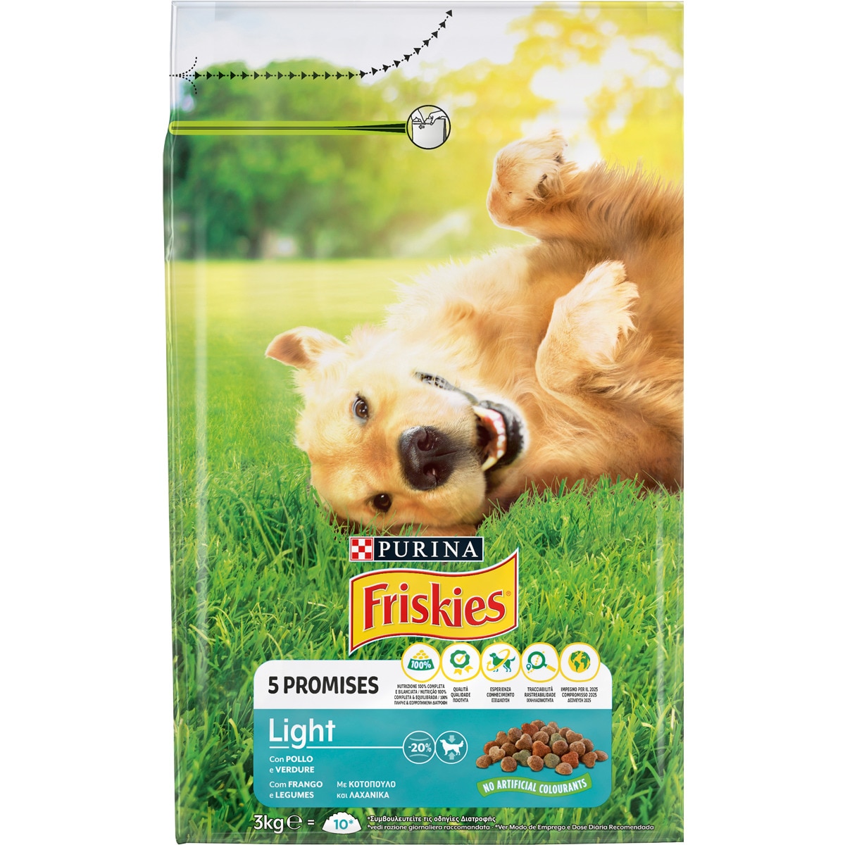 Ração para Cão Vitafit Light de Frango e Legumes embalagem 3 kg