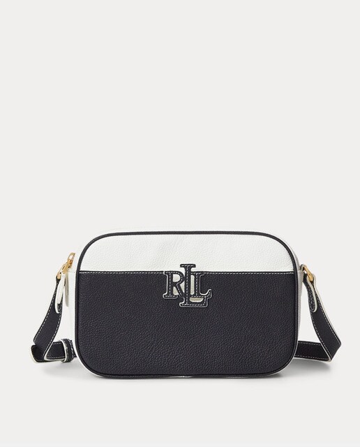 Bandolera pequeña de mujer Lauren Ralph Lauren Carrie de piel vacuna en  blanco · Lauren Ralph Lauren · El Corte Inglés