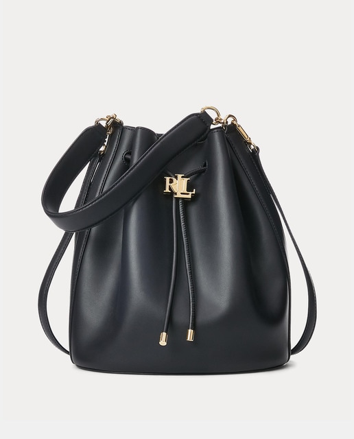 Bolso saco grande Lauren Ralph Lauren Andie de piel vacuna en azul marino · Lauren  Ralph Lauren · El Corte Inglés