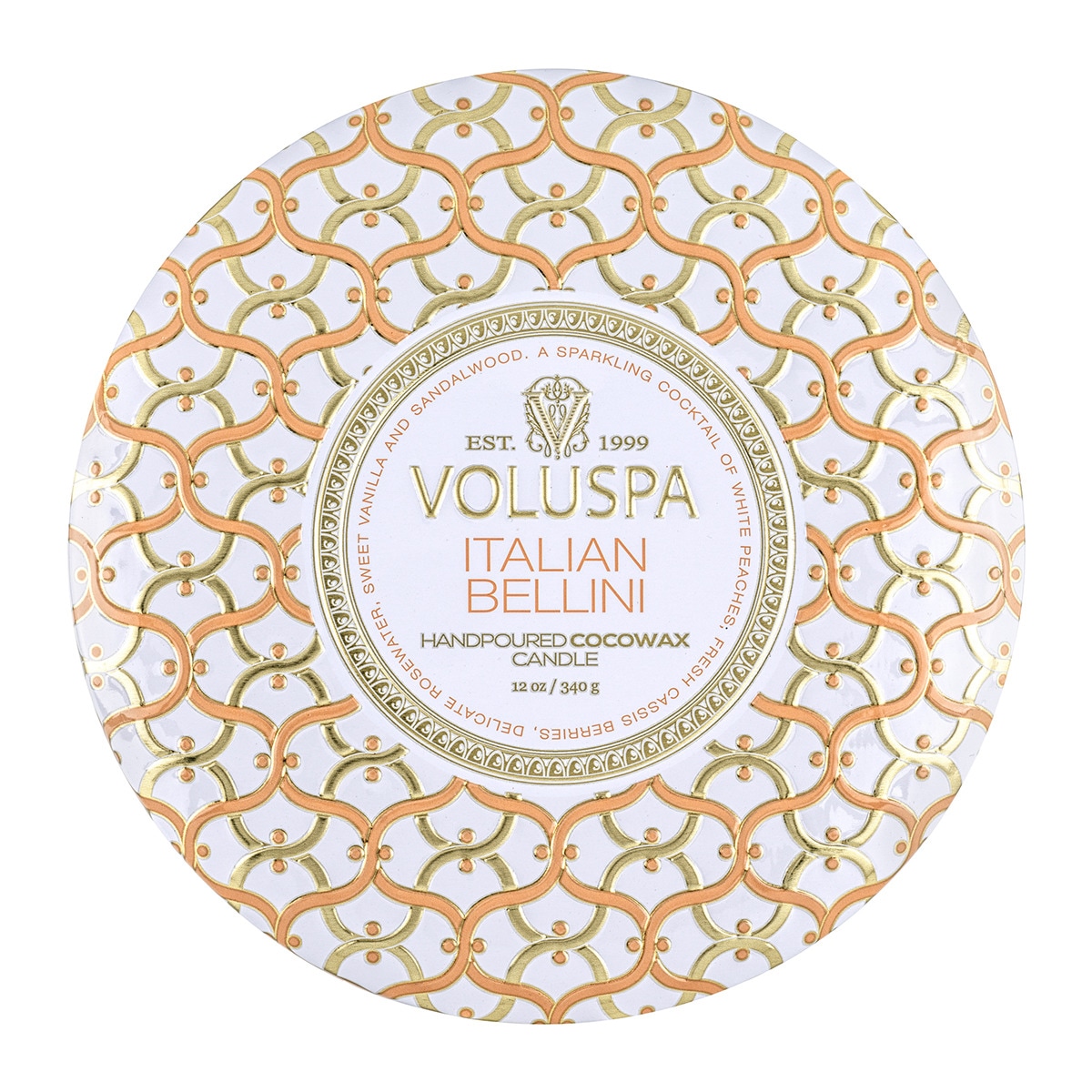 Vela perfumada em lata Italian Bellini Multicolor-2