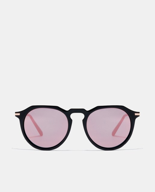 Gafas de sol unisex Hawkers redondas de acetato en negro con varillas de  metal · Hawkers · El Corte Inglés