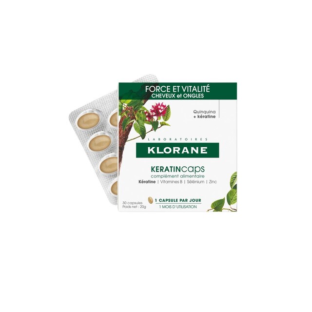 Imagem 0 de Suplemento Alimentar KeratinCaps 30 Cápsulas Klorane