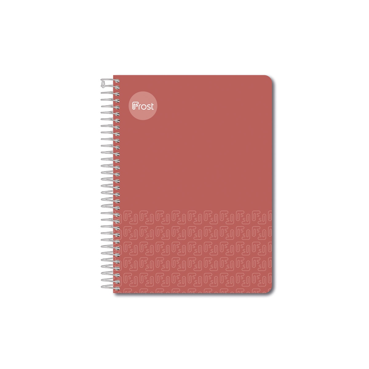 Cuaderno Espiral Cuarto Tapa Plastico 80H Frost Rojo Rojo-1