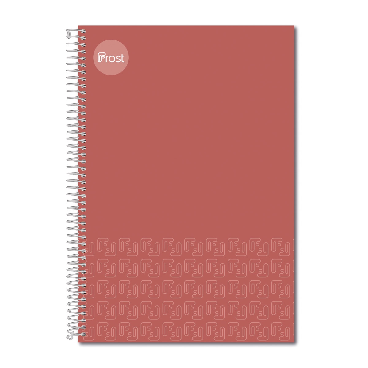 Imagen 0 de Cuaderno Espiral Folio Tapa Forrada 100H Frost Rojo