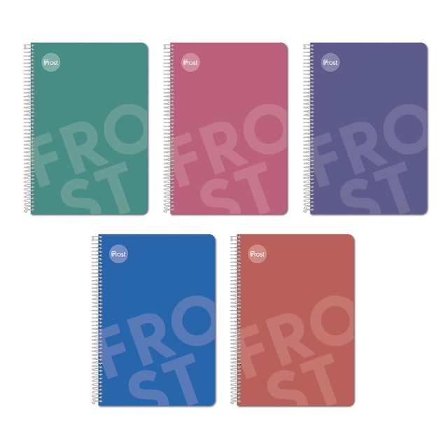 Imagen 0 de Cuaderno Espiral Folio Tapa Blanda 80H Frost Surtidos