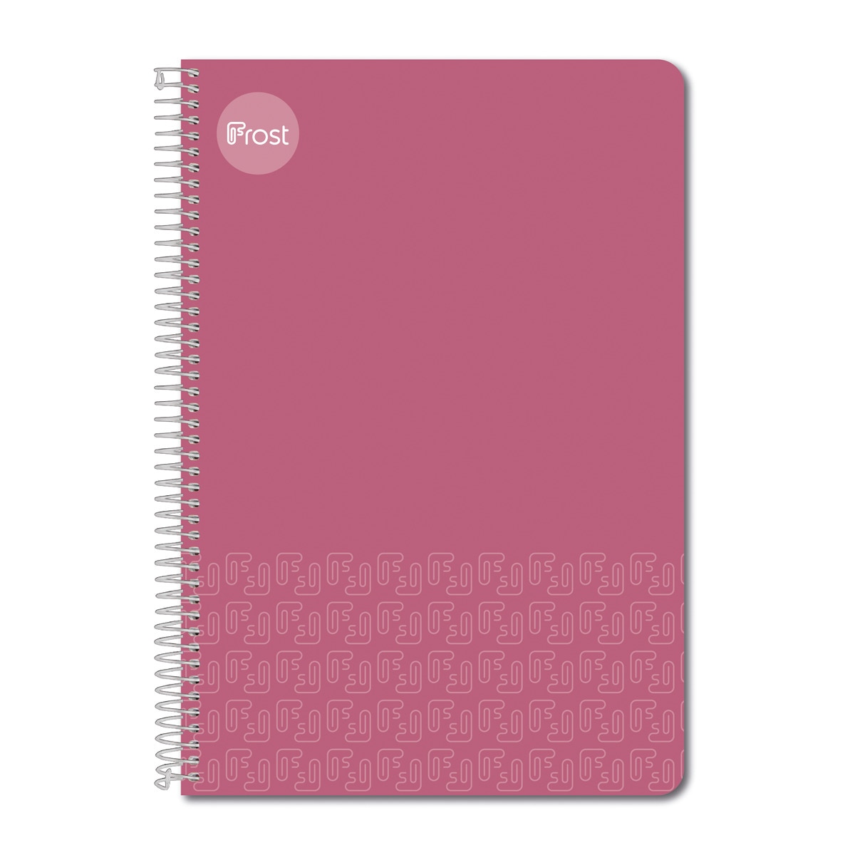 Imagen 0 de Cuaderno Espiral Folio Tapa Dura 80H Liso Frost Rosa