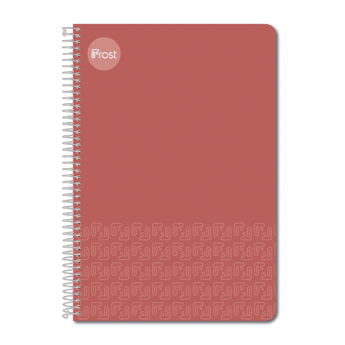 Imagen 0 de Cuaderno Espiral Folio Tapa Dura 80H Liso Frost Rojo