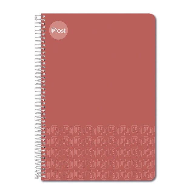 Imagen 0 de Cuaderno Espiral Folio Tapa Dura 80H Liso Frost Rojo