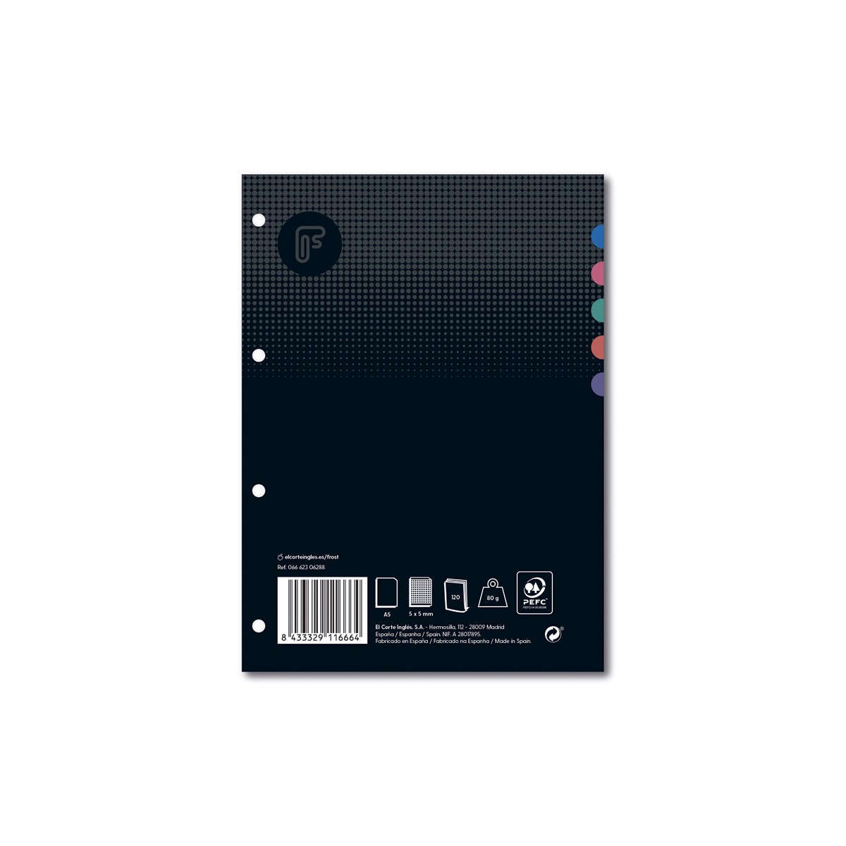 Imagen 0 de Recambio A5 120 Hojas Frost Surtidos