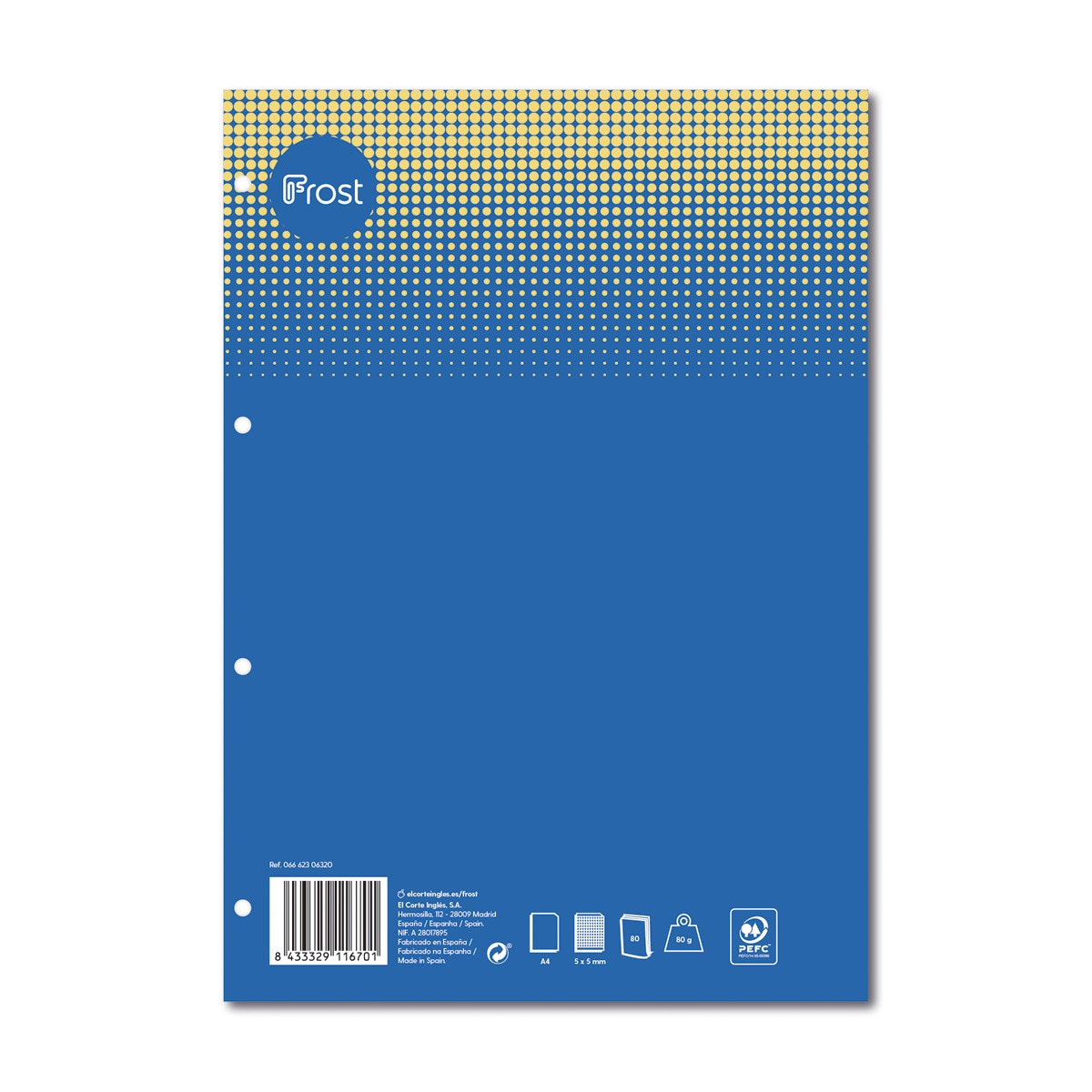 Recarga A4 80 Folhas azul e amarelo 1