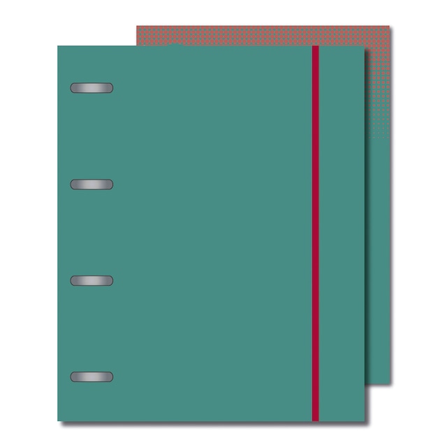 Imagen 0 de Carpeta con Recambio A4 80 Hojas Frost Verde