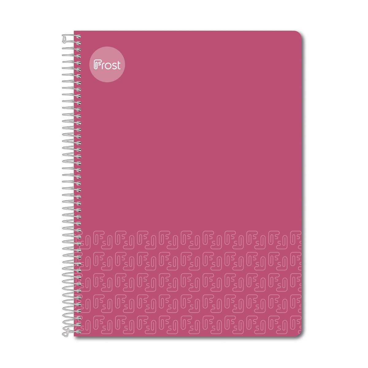 Caderno Espiral A4 Capa de Plástico 120 F Rosa Rosa-1