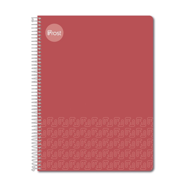 Imagen 0 de Cuaderno Espiral A4 Tapa Plastico 120H Frost Rojo