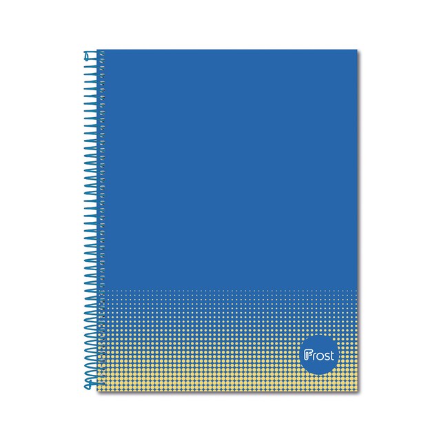 Imagen 0 de Cuaderno Espiral A4 Tapa Forrada 80H Frost Azul/Amarillo