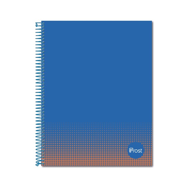 Imagen 0 de Cuaderno Espiral A4 Tapa Forrada 80H Frost Azul/Naranja
