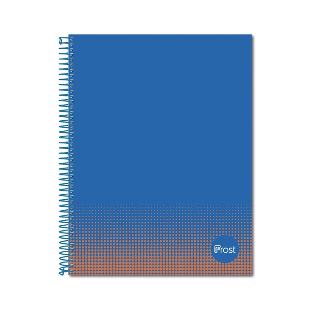 Imagen 0 de Cuaderno Espiral A4 Tapa Forrada 80H Frost Azul/Naranja