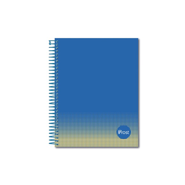 Imagen 0 de Cuaderno Espiral A5 Tapa Forrada 80H Frost Azul/Amarillo
