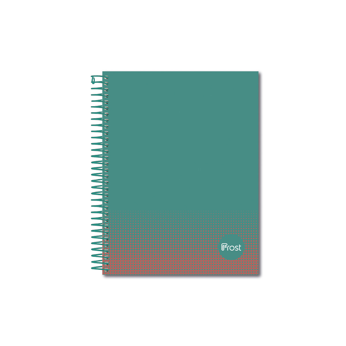 Caderno Espiral A5 Capa Forrada 80 F Verde Verde-1
