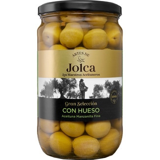 aceitunas manzanilla Gran Selección con hueso frasco 420 g neto escurrido - Artes De Jolca